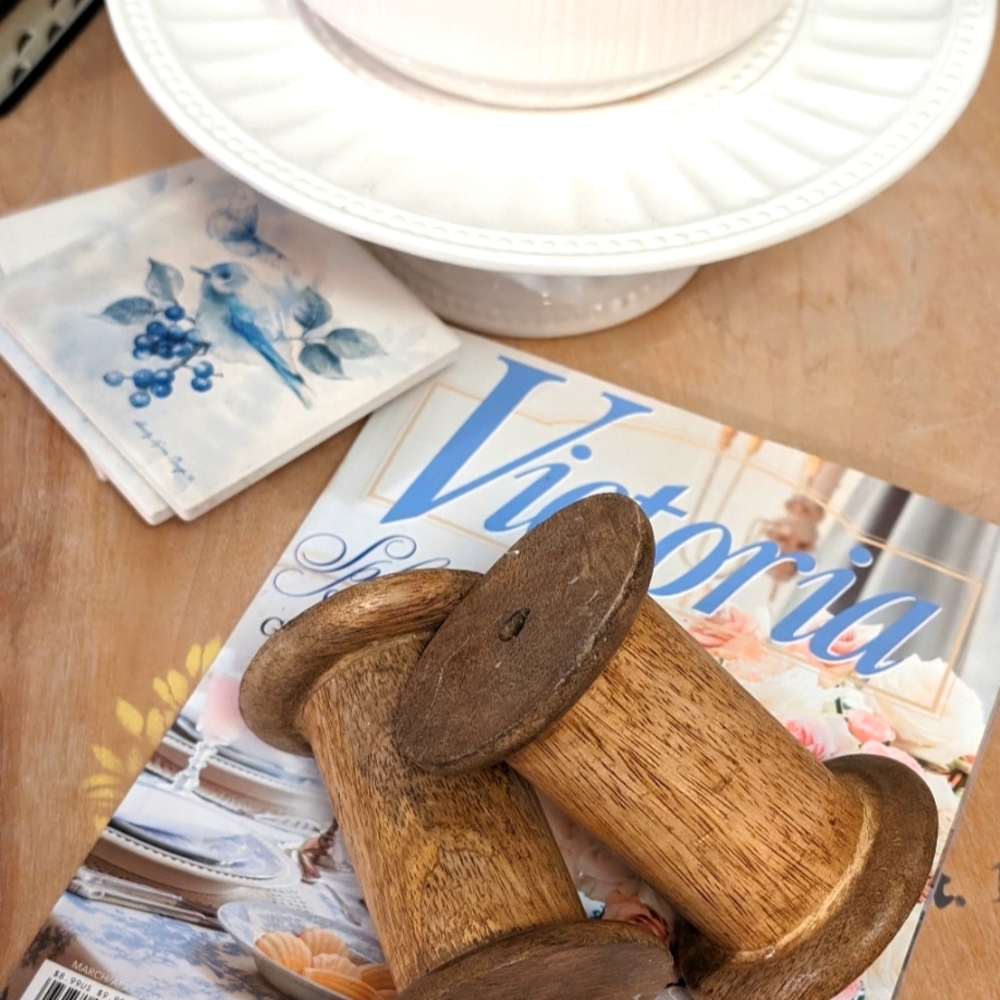Wooden spools
